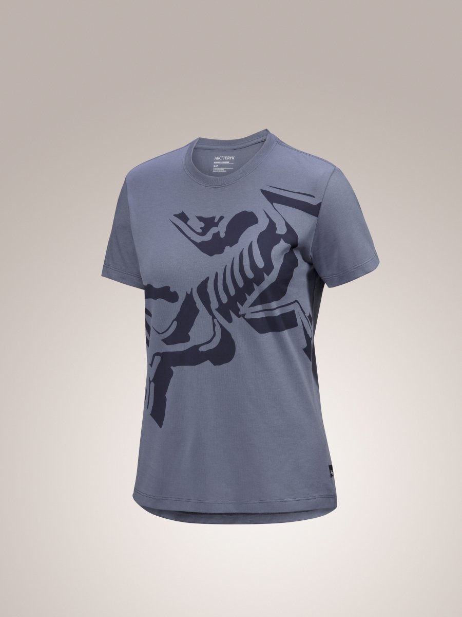 Bird Cotton T-Shirt Women's Stratus / Dk Stratus - Arc'teryx Australia