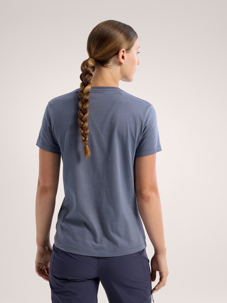 Bird Cotton T-Shirt Women's Stratus / Dk Stratus - Arc'teryx Australia