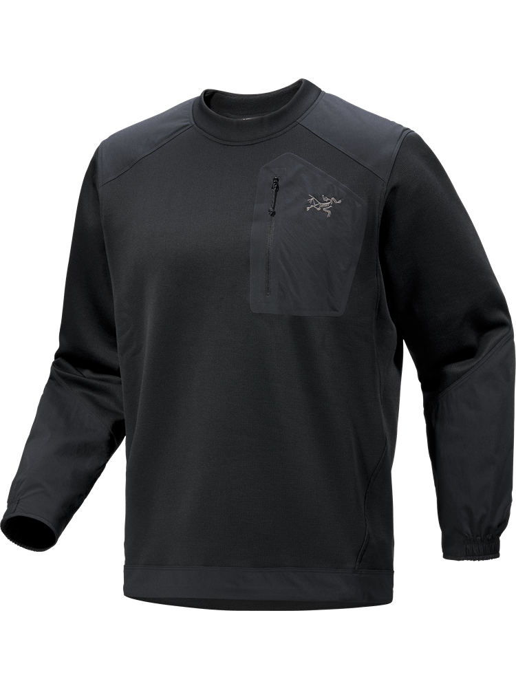 Konseal Crew Neck Pullover Men's Black - Arc'teryx Australia