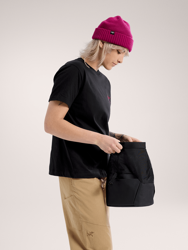 Kragg Cotton Little Bird Crew Shirt SS Women's Black/Multi - Arc'teryx Australia