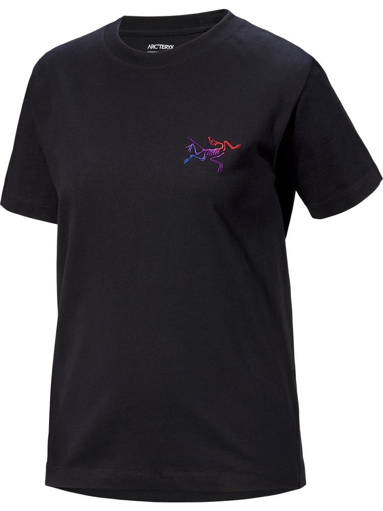 Kragg Cotton Little Bird Crew Shirt SS Women's Black/Multi - Arc'teryx Australia