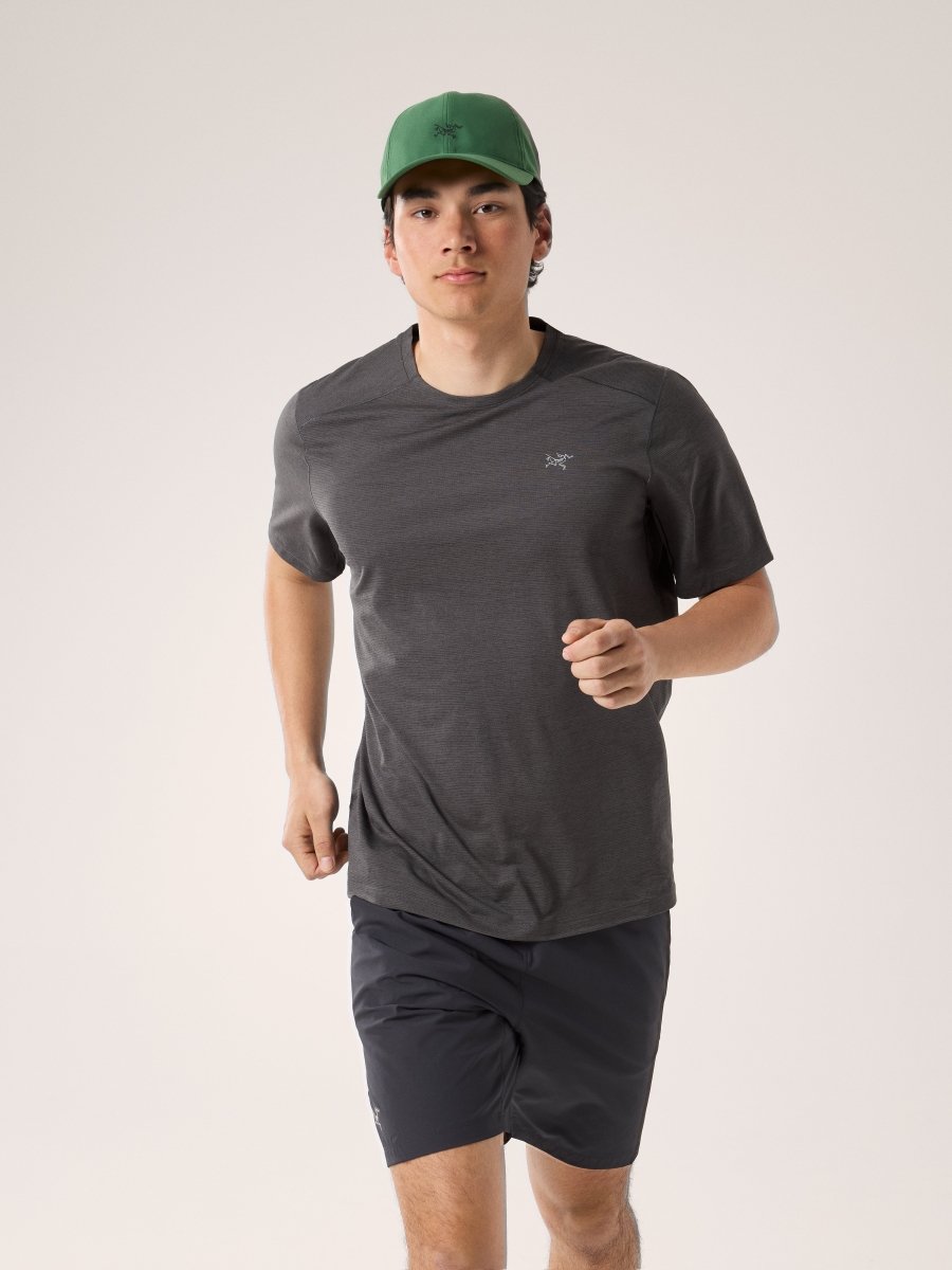Cormac Crew Neck Shirt SS Men's Black Heather - Arc'teryx Australia