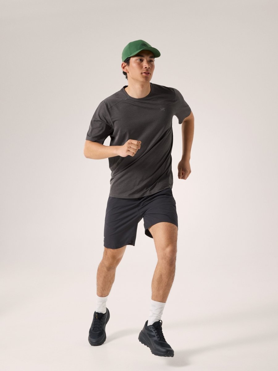Cormac Crew Neck Shirt SS Men's Black Heather - Arc'teryx Australia