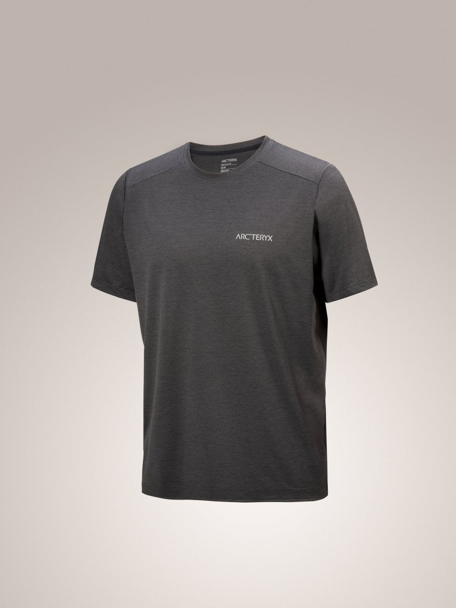 Cormac Arc'Bird Logo Shirt SS Men's Black Heather - Arc'teryx Australia