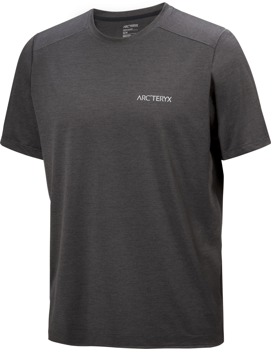 Cormac Arc'Bird Logo Shirt SS Men's Black Heather - Arc'teryx Australia