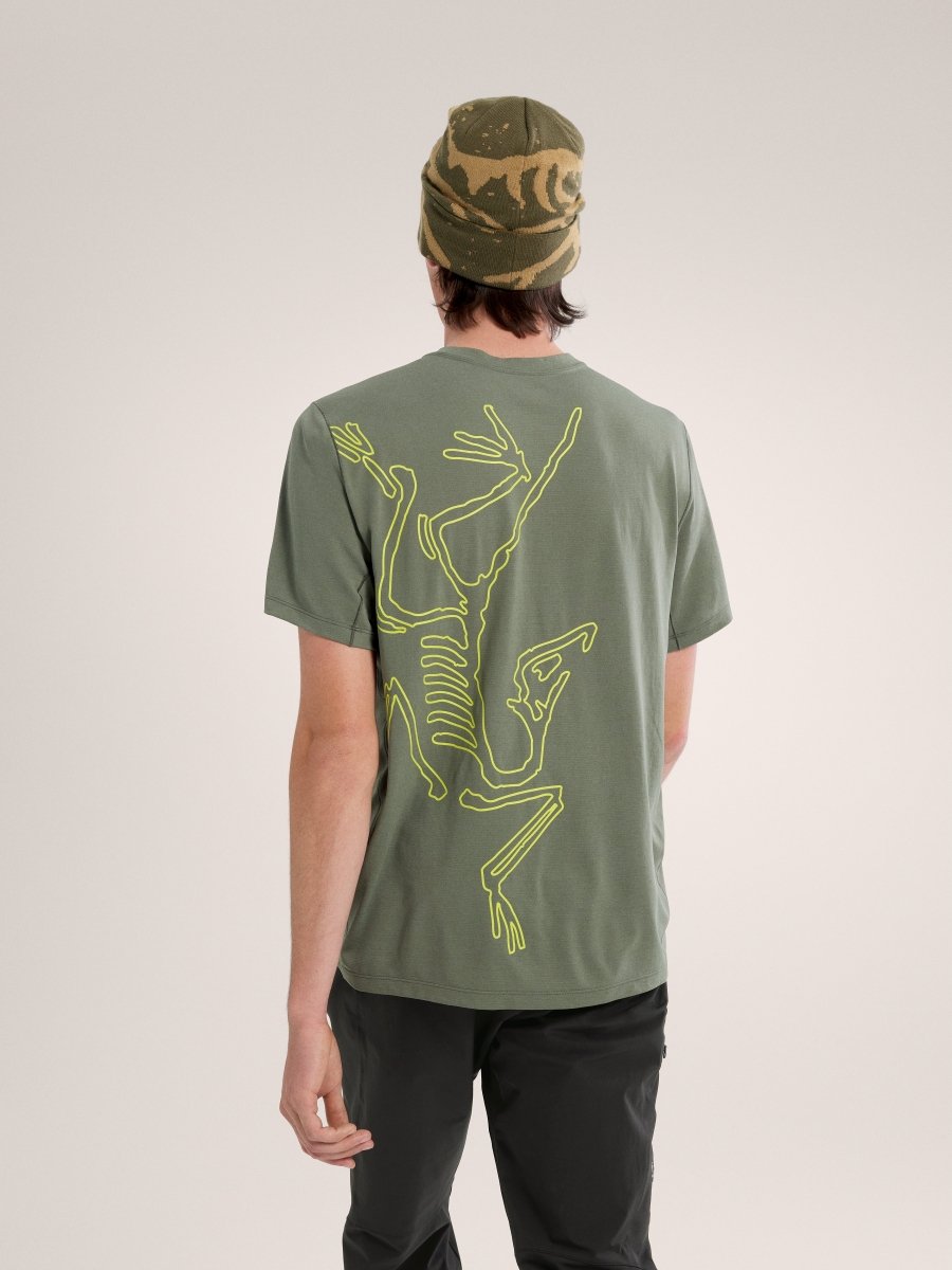 Cormac Arc'Bird Logo Shirt SS Men's Forage Heather II - Arc'teryx Australia