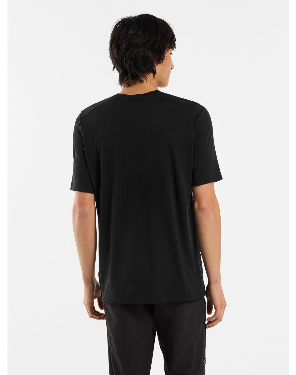 Ionia Merino Wool Shirt SS Men's Black - Arc'teryx Australia