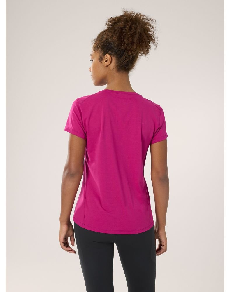 Taema Crew Neck Shirt SS Women's Amaranthus Heather - Arc'teryx Australia