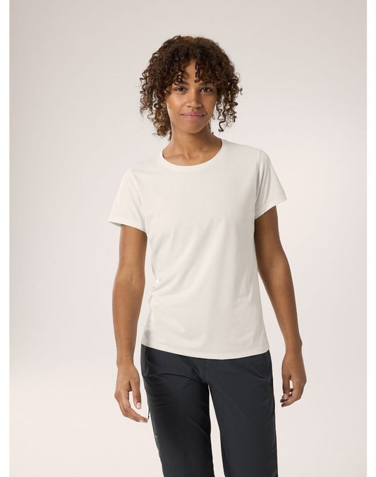 Taema Crew Neck Shirt SS Women's Arctic Silk Heather - Arc'teryx Australia