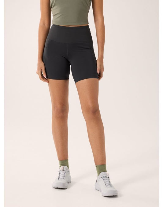 Essent High - Rise Utility Short 6" Women's Black - Arc'teryx Australia