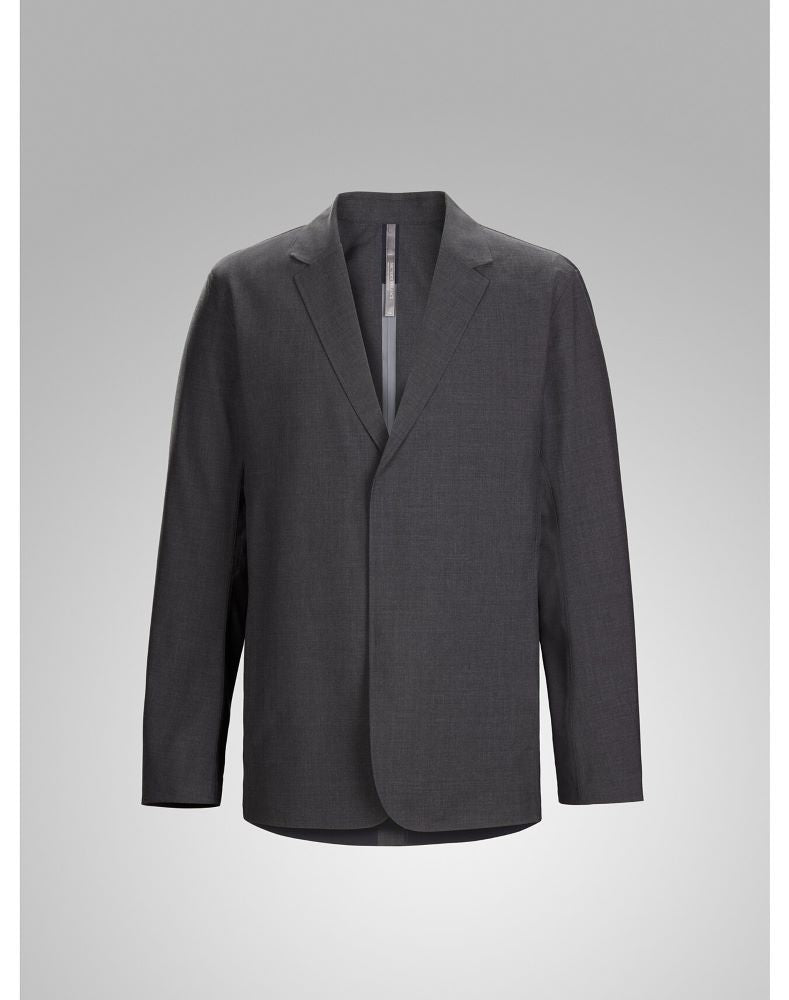 Convex Wool Blazer Men's Black Heather - Arc'teryx Australia