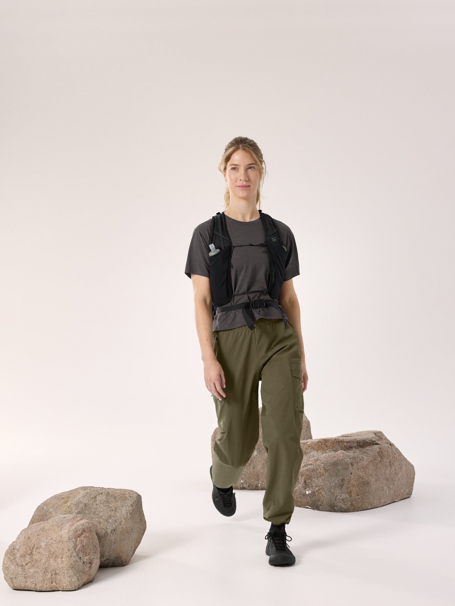 Taema Crop T-Shirt Women's Black - Arc'teryx Australia