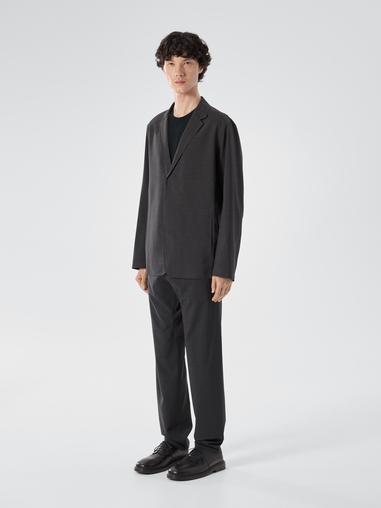 Convex Wool Blazer Men's Black Heather - Arc'teryx Australia