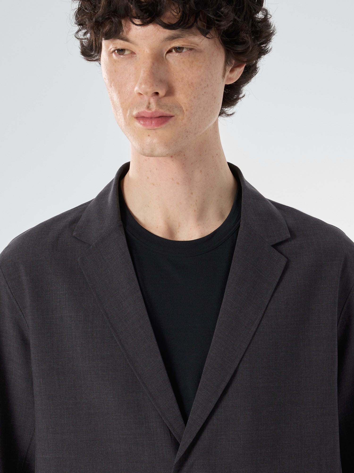 Convex Wool Blazer Men's Black Heather - Arc'teryx Australia
