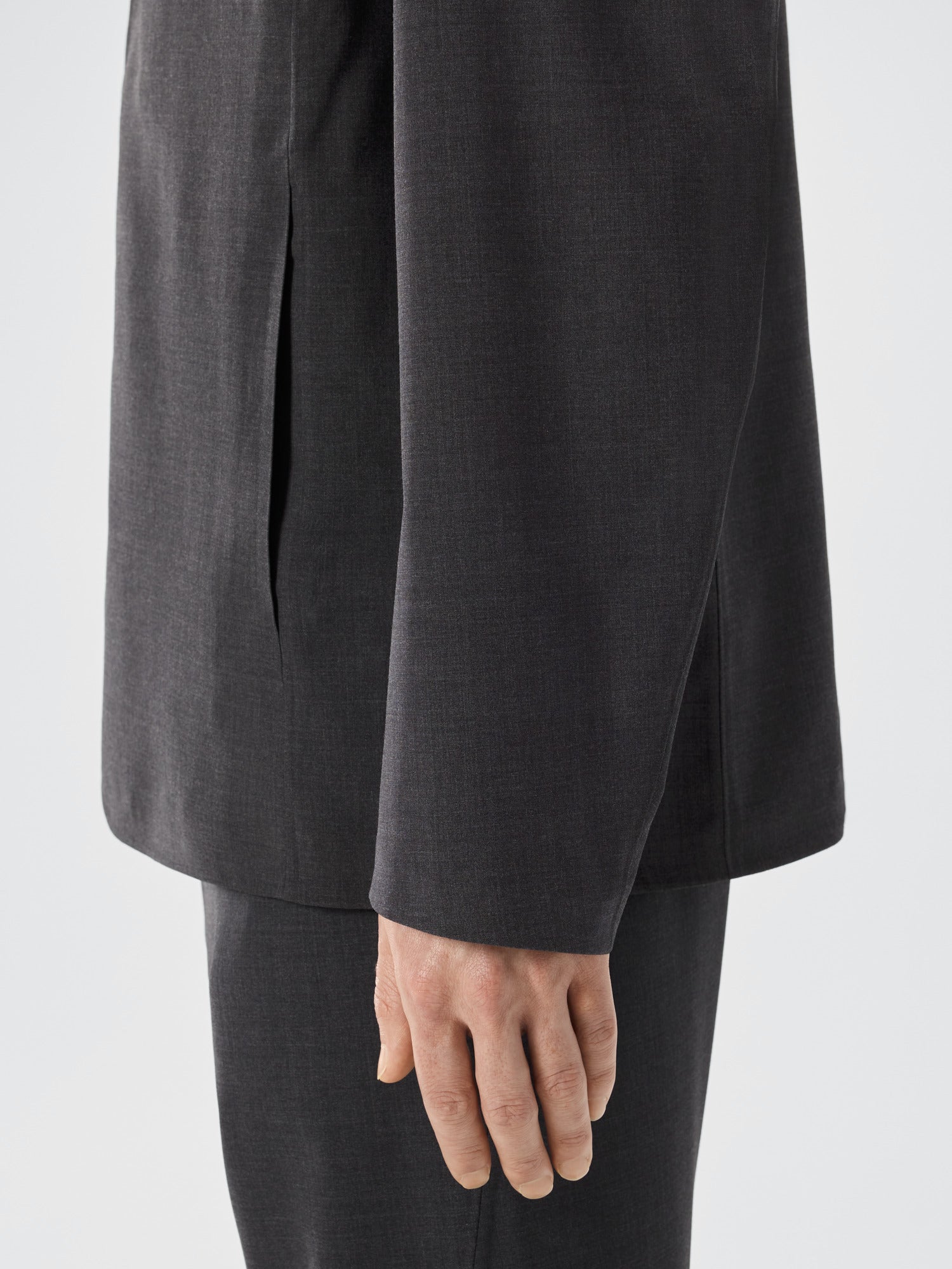 Convex Wool Blazer Men's Black Heather - Arc'teryx Australia