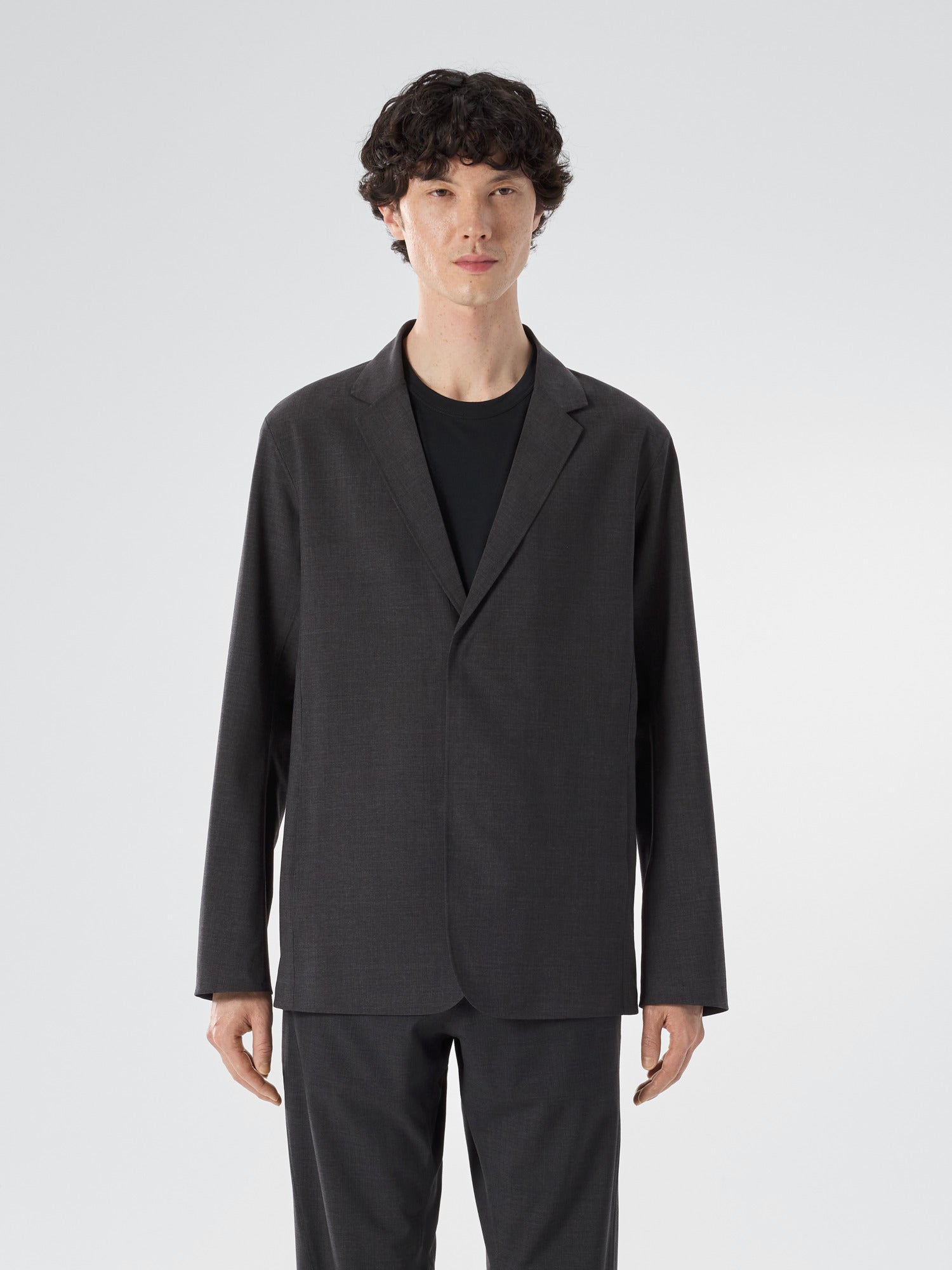 Convex Wool Blazer Men's Black Heather - Arc'teryx Australia