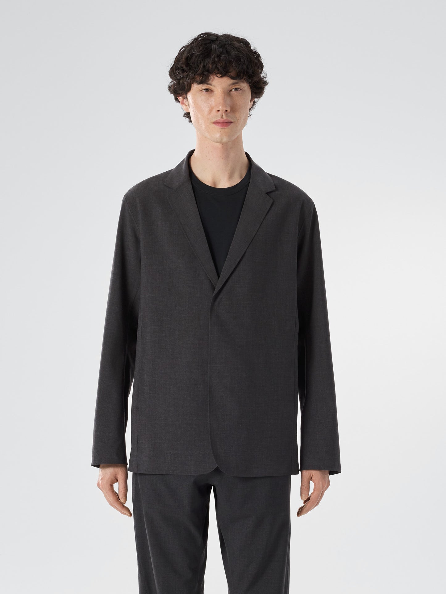 Convex Wool Blazer Men's Black Heather - Arc'teryx Australia