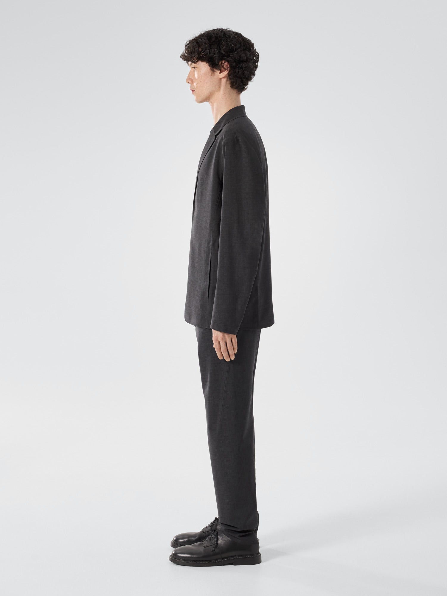 Convex Wool Blazer Men's Black Heather - Arc'teryx Australia