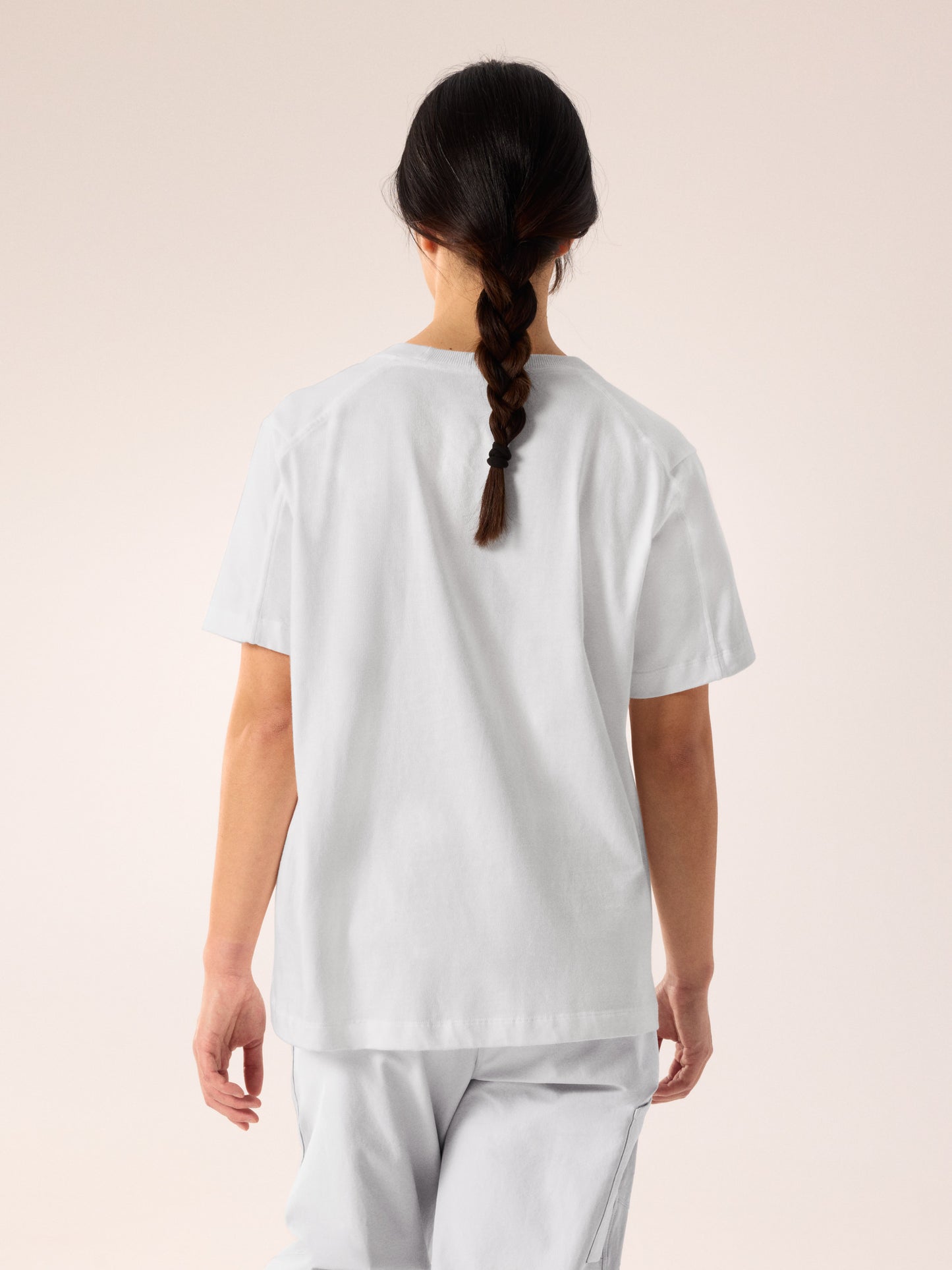 Kragg Cotton Little Bird Crew Shirt SS Women's White Light / White - Arc'teryx Australia