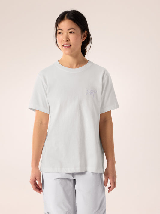 Kragg Cotton Little Bird Crew Shirt SS Women's White Light / White - Arc'teryx Australia