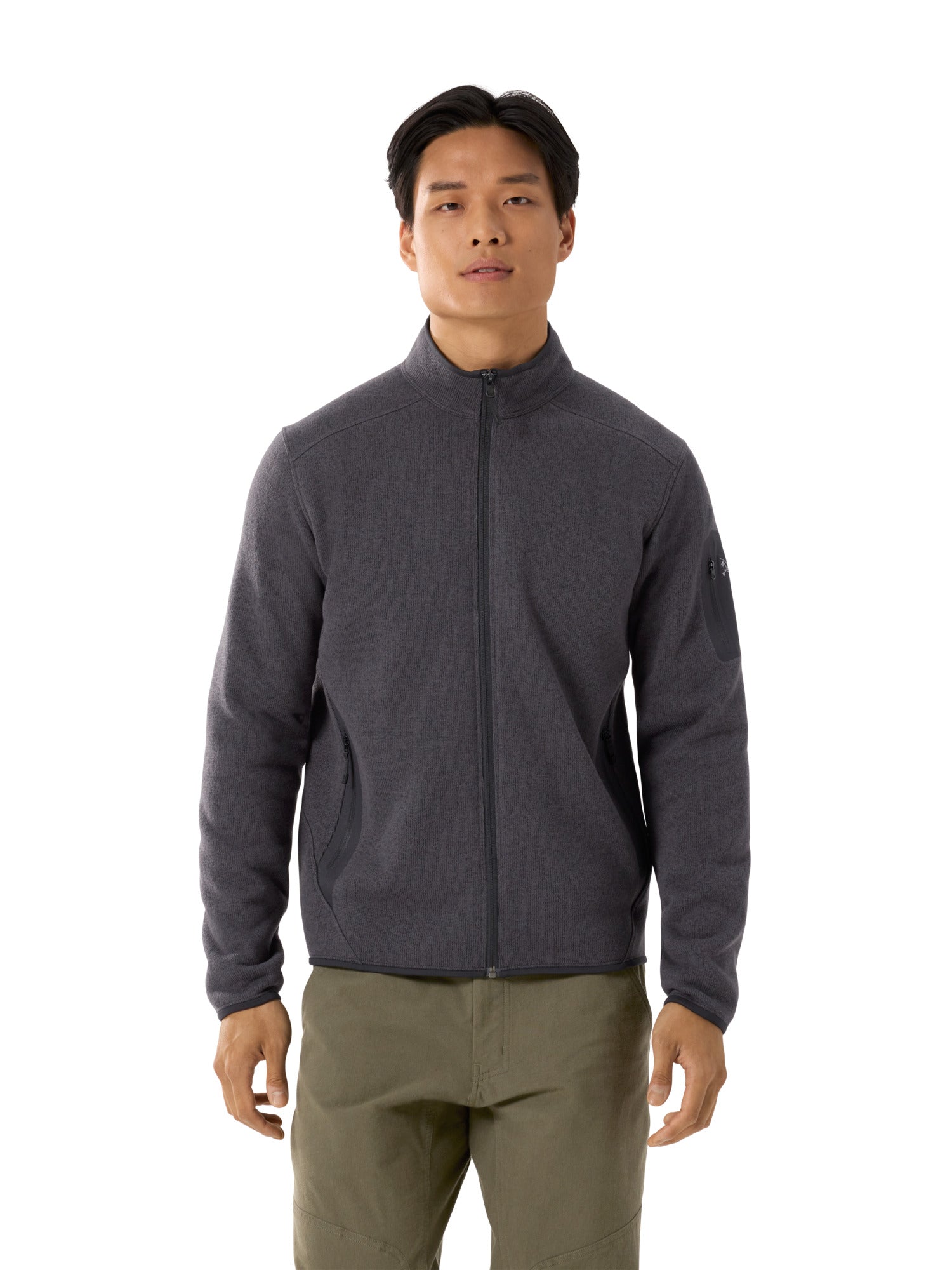 Covert Cardigan Men's Black Heather II - Arc'teryx Australia