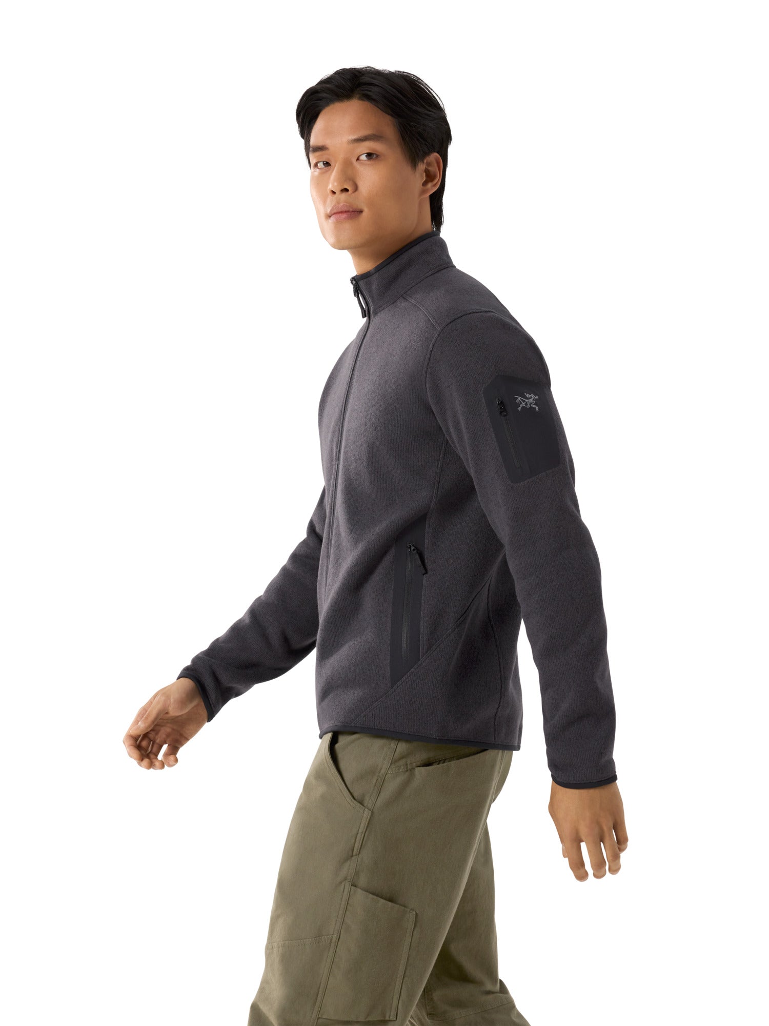 Covert Cardigan Men's Black Heather II - Arc'teryx Australia