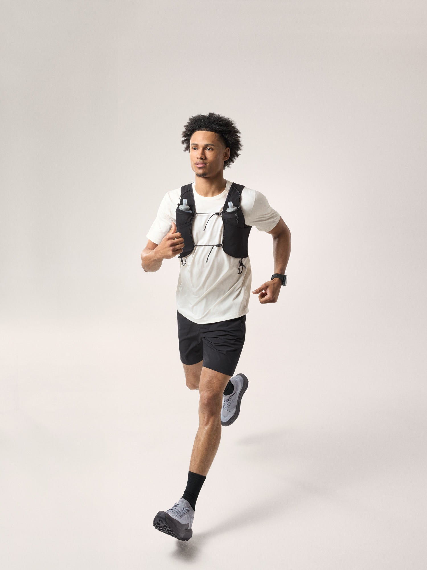 Cormac Crew Neck Shirt SS Men's Arctic Silk Heather II - Arc'teryx Australia