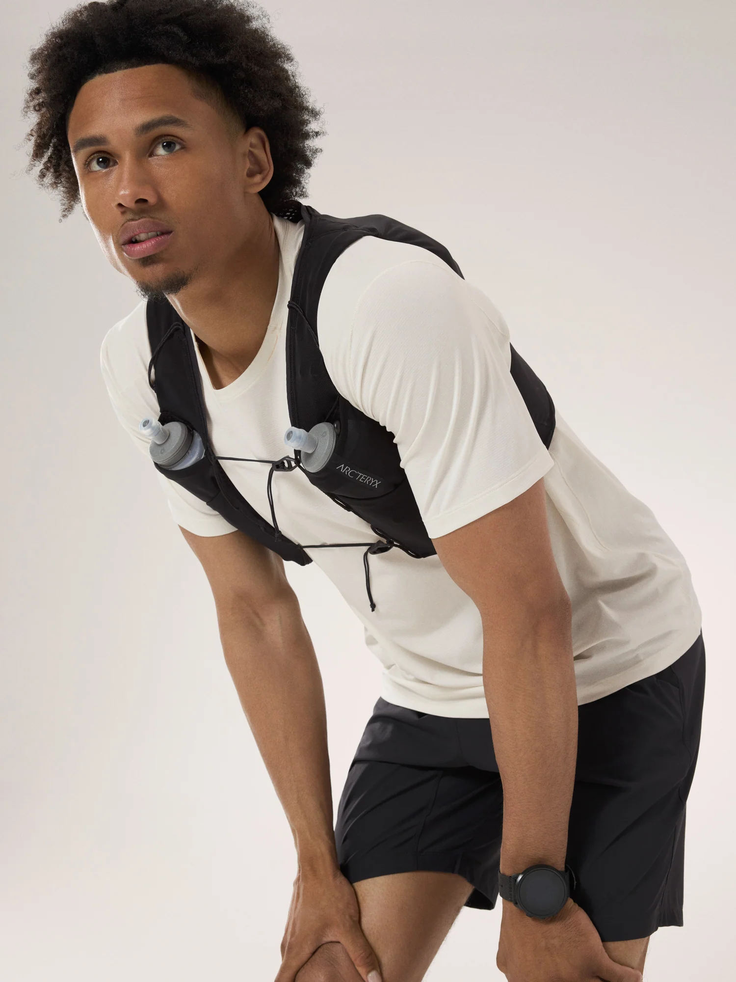 Cormac Crew Neck Shirt SS Men's Arctic Silk Heather II - Arc'teryx Australia