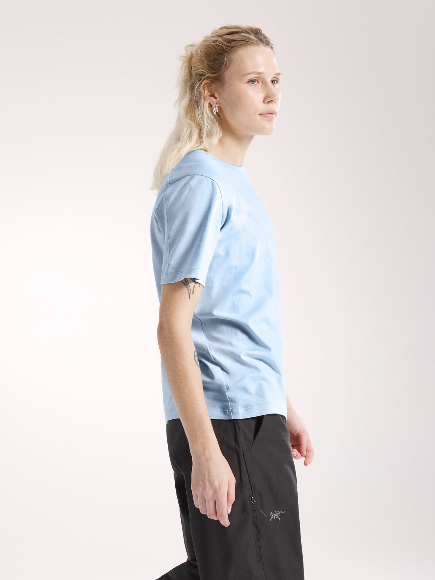 Kragg SL Cotton Emblem Crew Shirt SS Women's