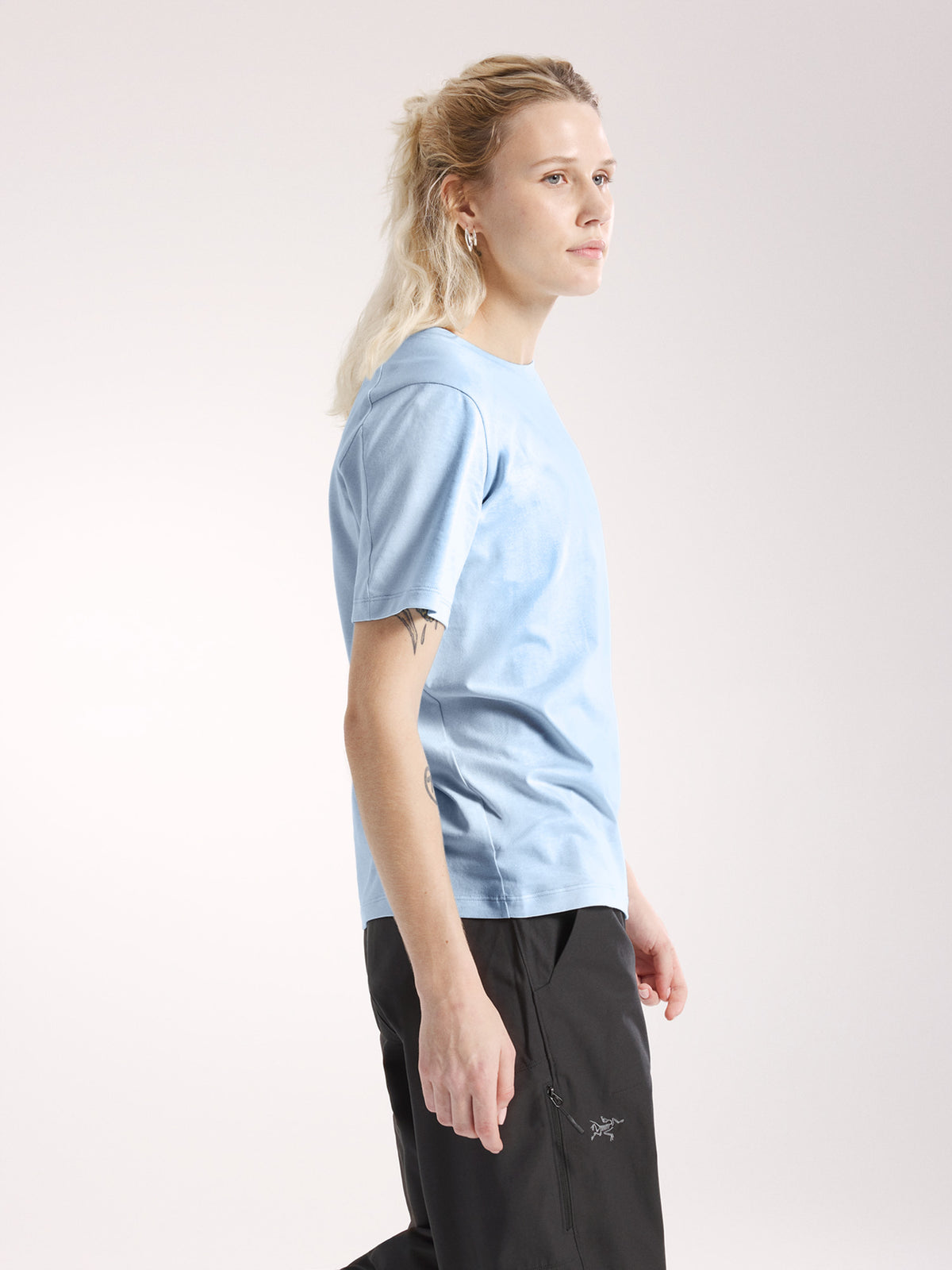 Kragg SL Cotton Emblem Crew Shirt SS Women's