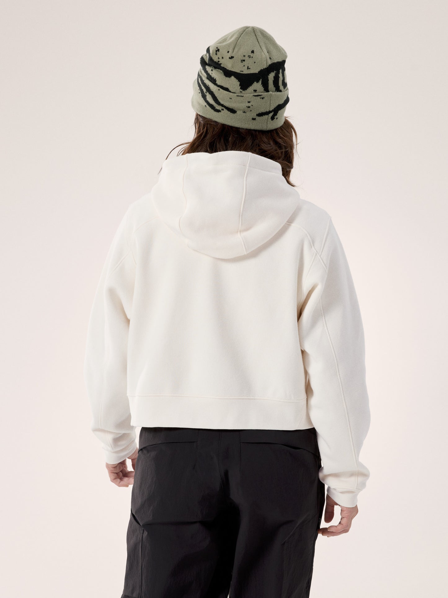 Emblem Fleece Full Zip Crop Hoody Women's