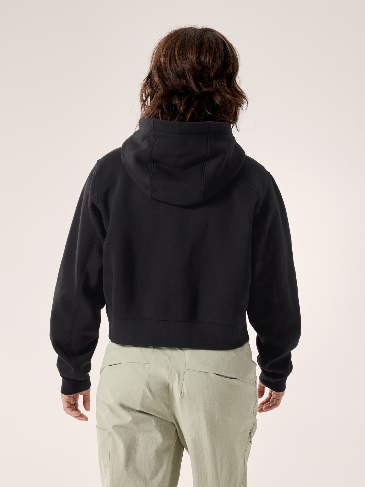 Emblem Fleece Full Zip Crop Hoody Women's