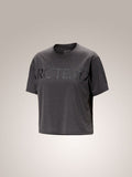 Taema Crop Word SS Women's Black Heather - Arc'teryx Australia