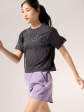 Taema Crop Word SS Women's Black Heather - Arc'teryx Australia