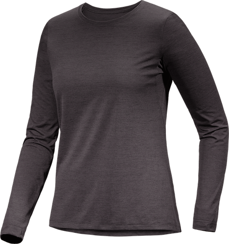 Taema Crew Neck Shirt LS Women's Black Heather - Arc'teryx Australia