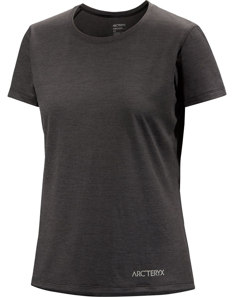 Taema Arc'Bird Crew SS Women's Black Heather - Arc'teryx Australia