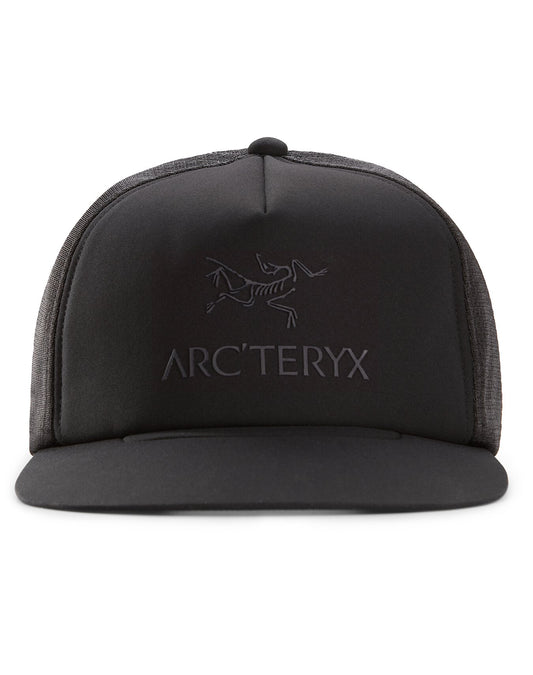 Logo Flat Brim Trucker Hat [final sale]